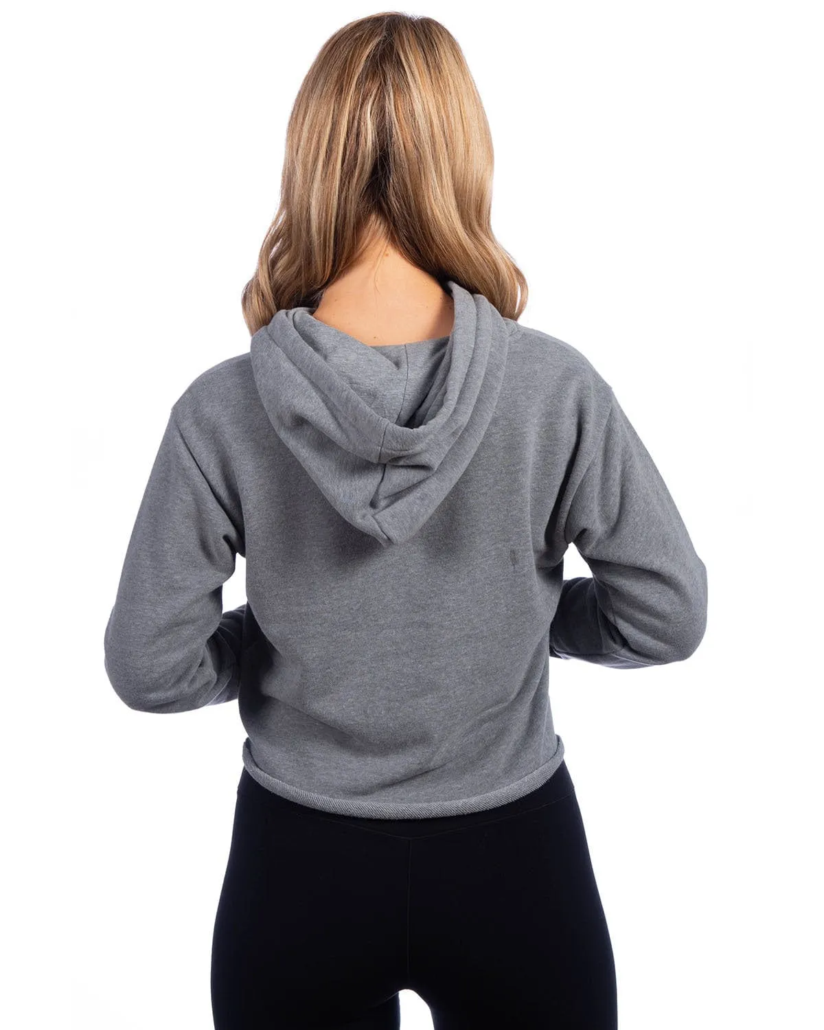 Next Level Apparel Ladies Cropped Pullover Hooded Sweatshirt