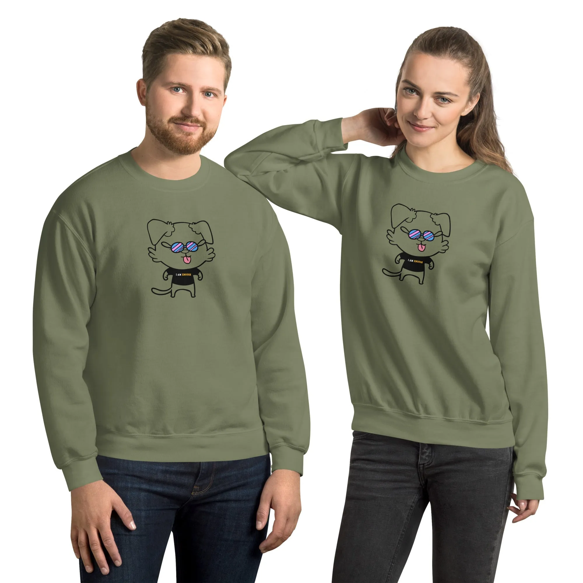 NOT THE LITTLE GUY Collection Mascot Sweatshirt from I Am Enough Collection