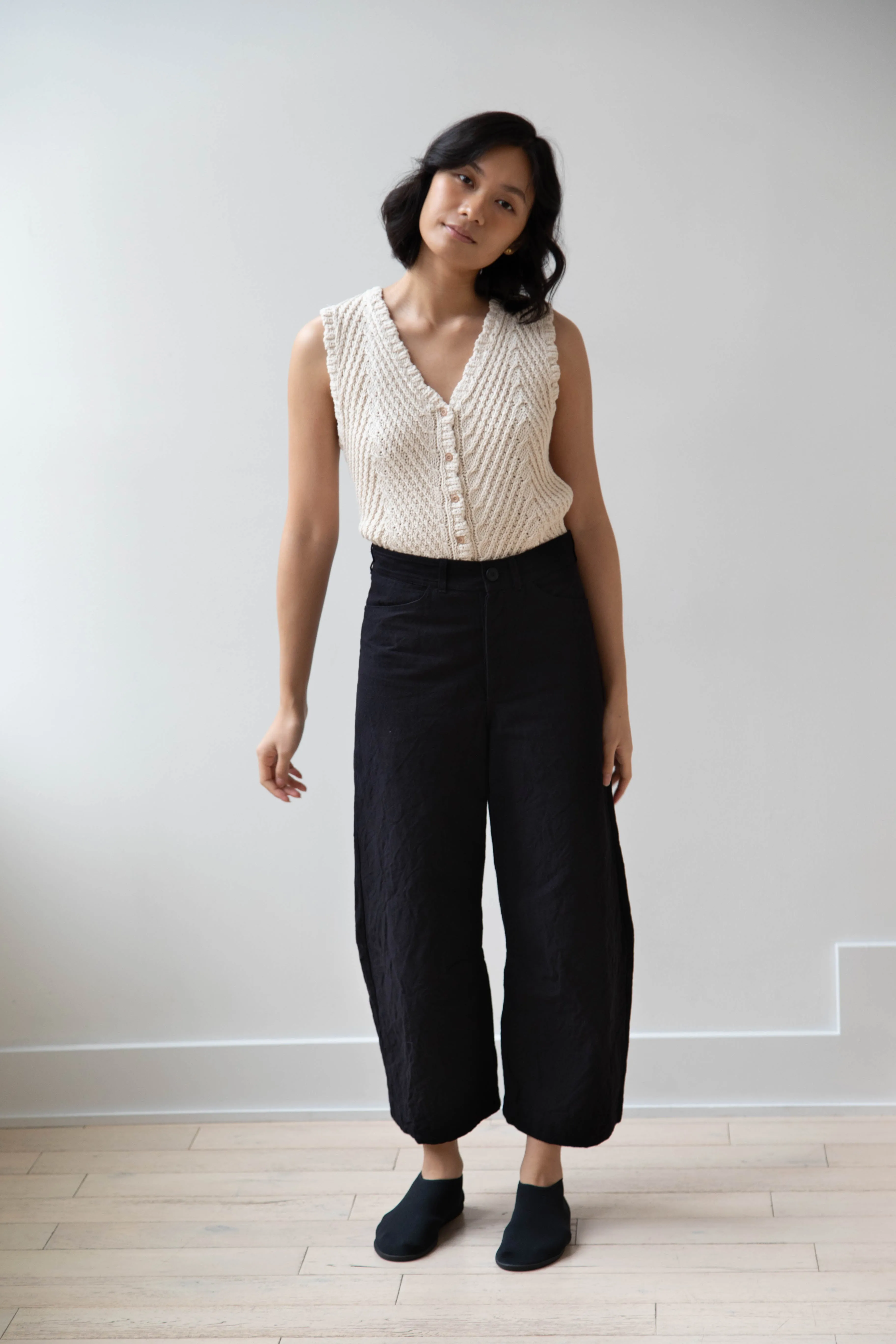 Nothing Written | Rie Cotton Vest in Ivory