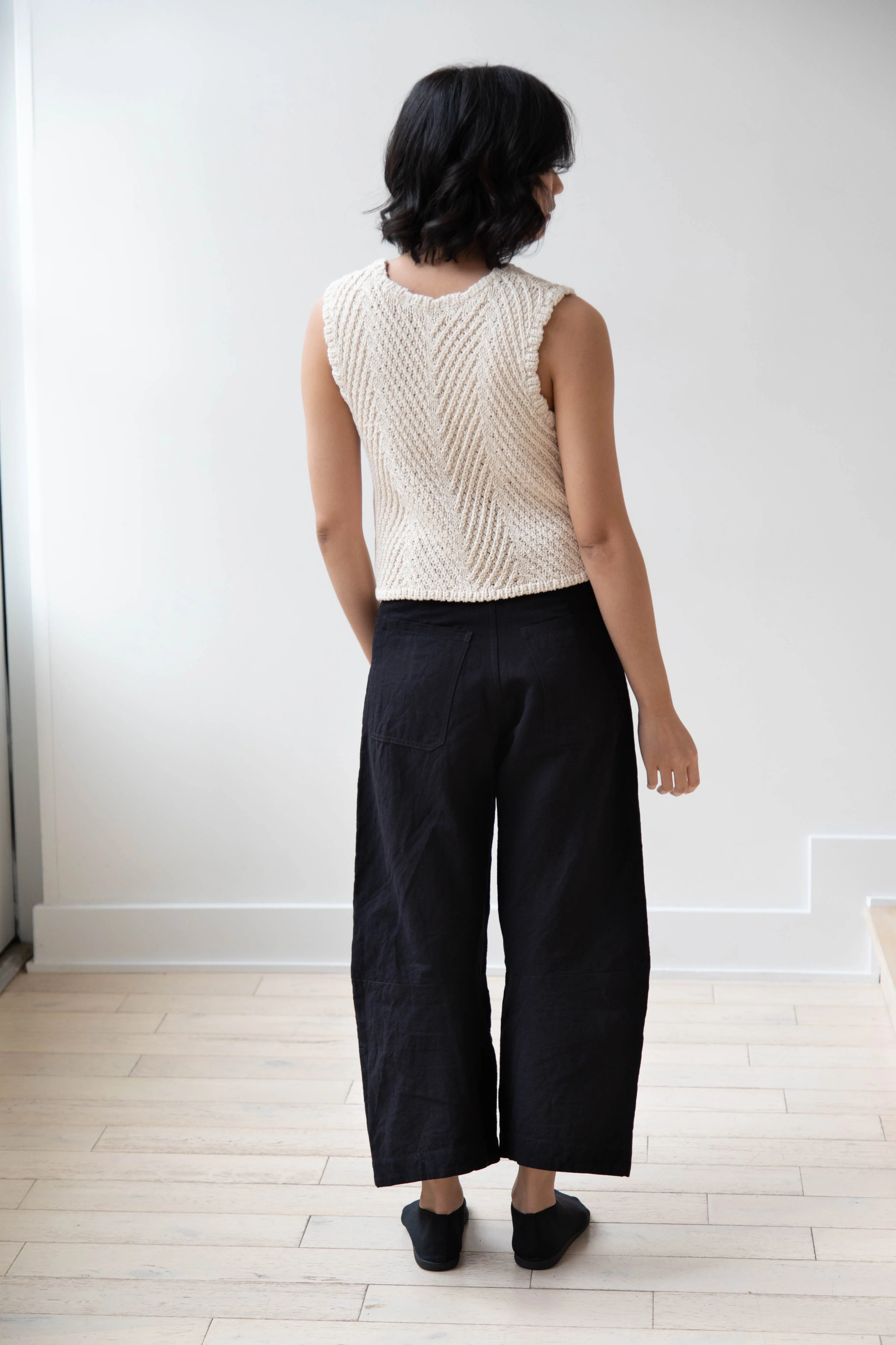 Nothing Written | Rie Cotton Vest in Ivory