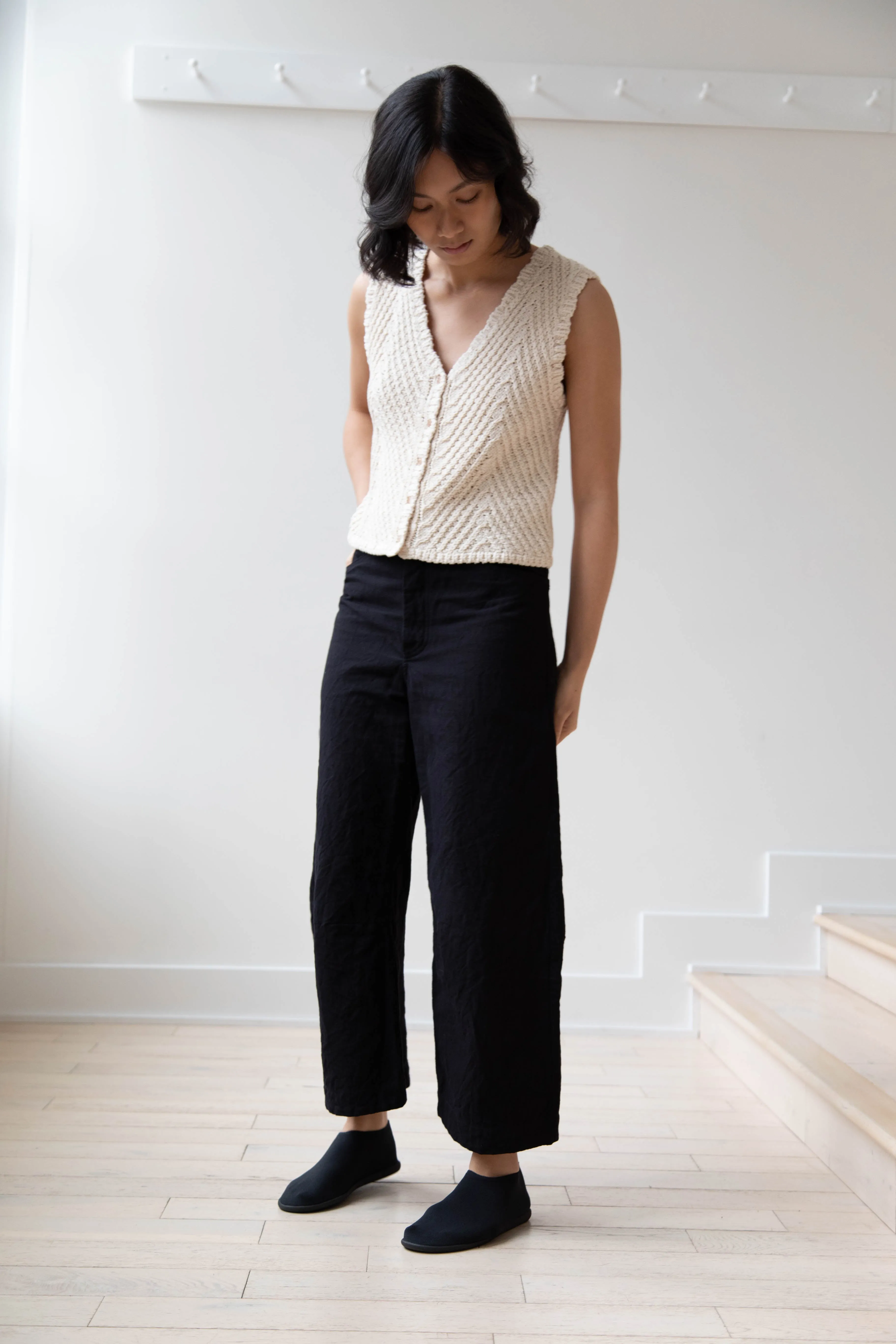 Nothing Written | Rie Cotton Vest in Ivory