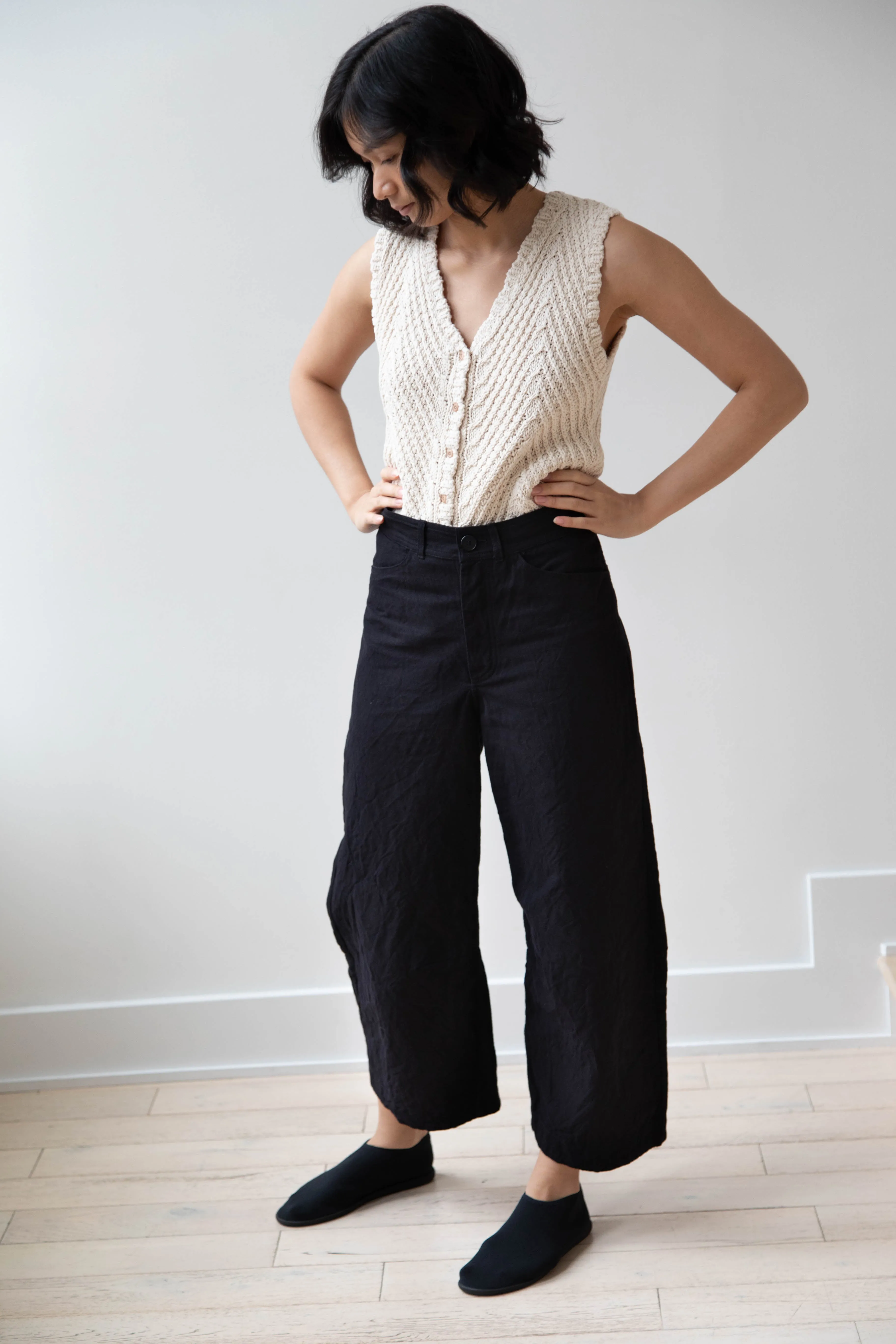 Nothing Written | Rie Cotton Vest in Ivory