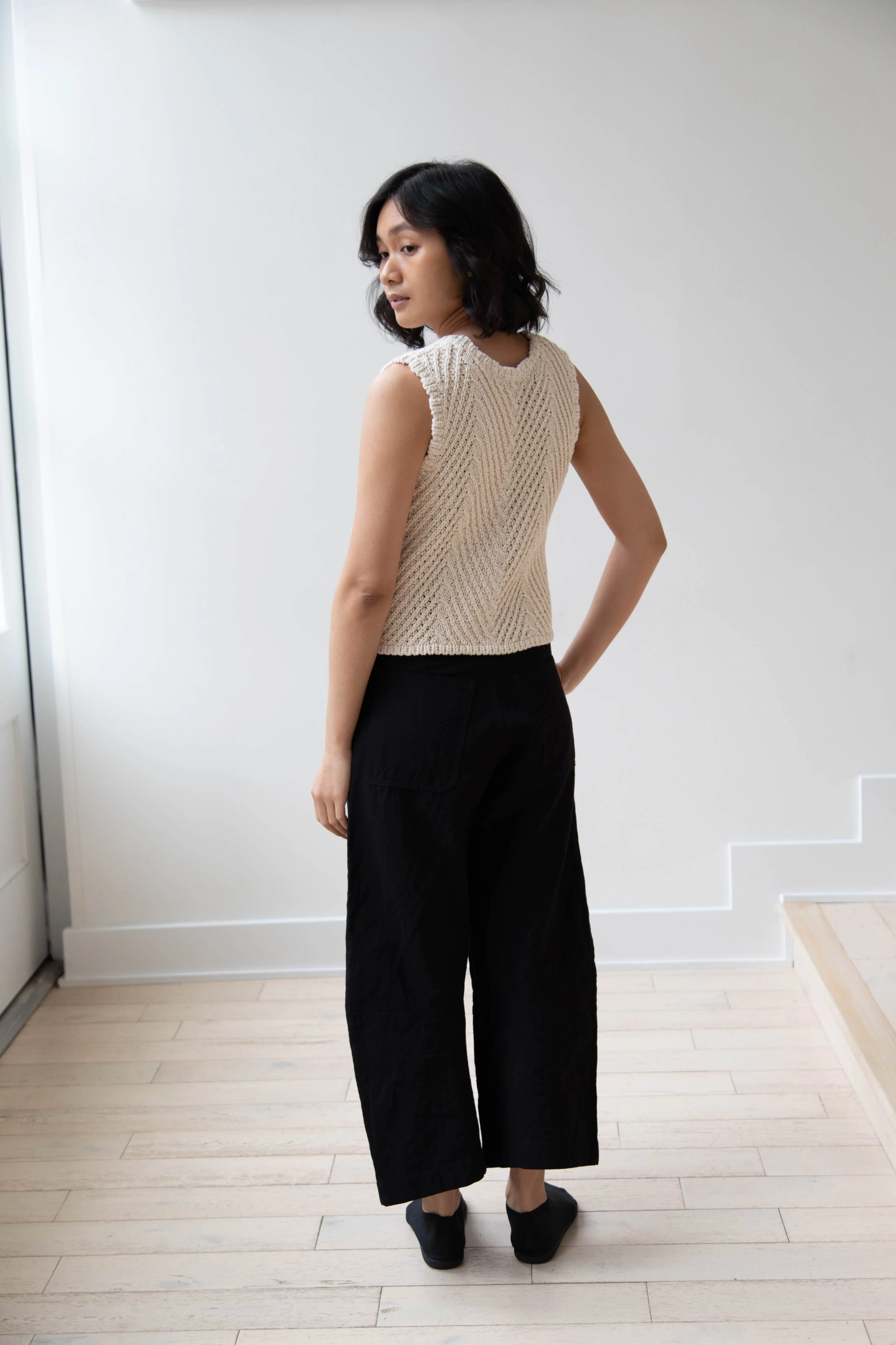 Nothing Written | Rie Cotton Vest in Ivory