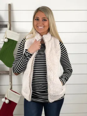 Oatmeal Sherpa Vest