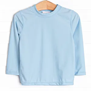 Ocean Hue Long Sleeve Rash Guard, Blue