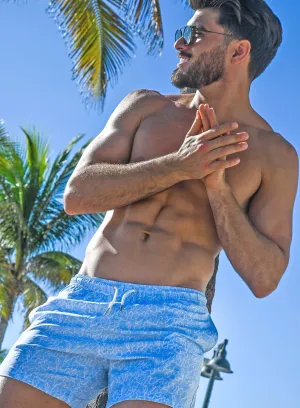 Ocean Motion - 5" Swim Trunks   Compression Liner by Bermies Swimwear