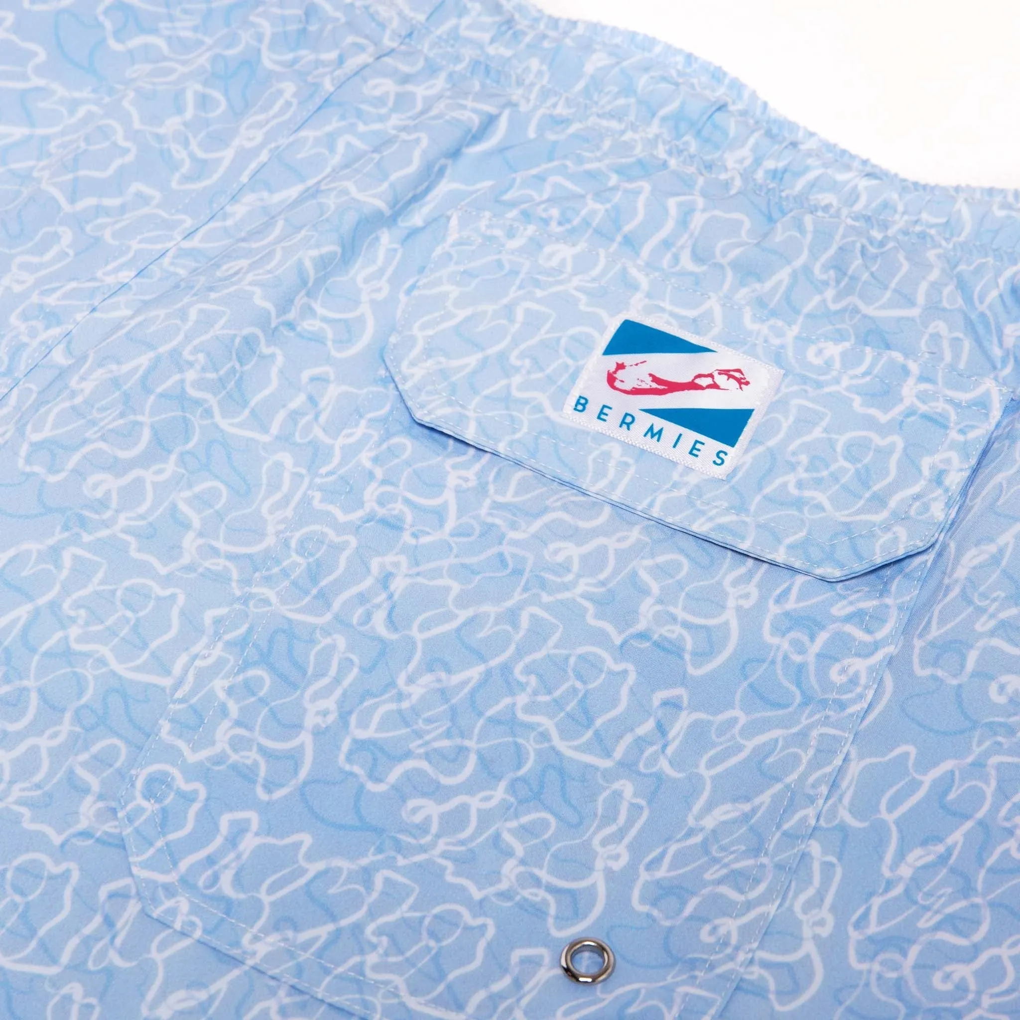 Ocean Motion - 5" Swim Trunks   Compression Liner by Bermies Swimwear