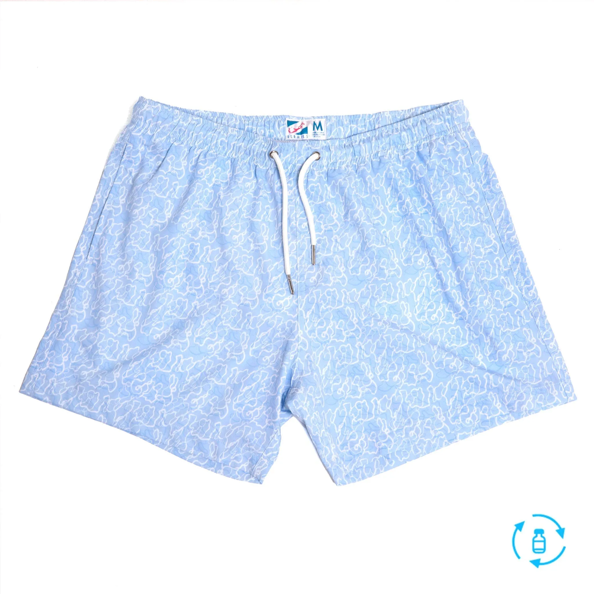 Ocean Motion - 5" Swim Trunks   Compression Liner by Bermies Swimwear