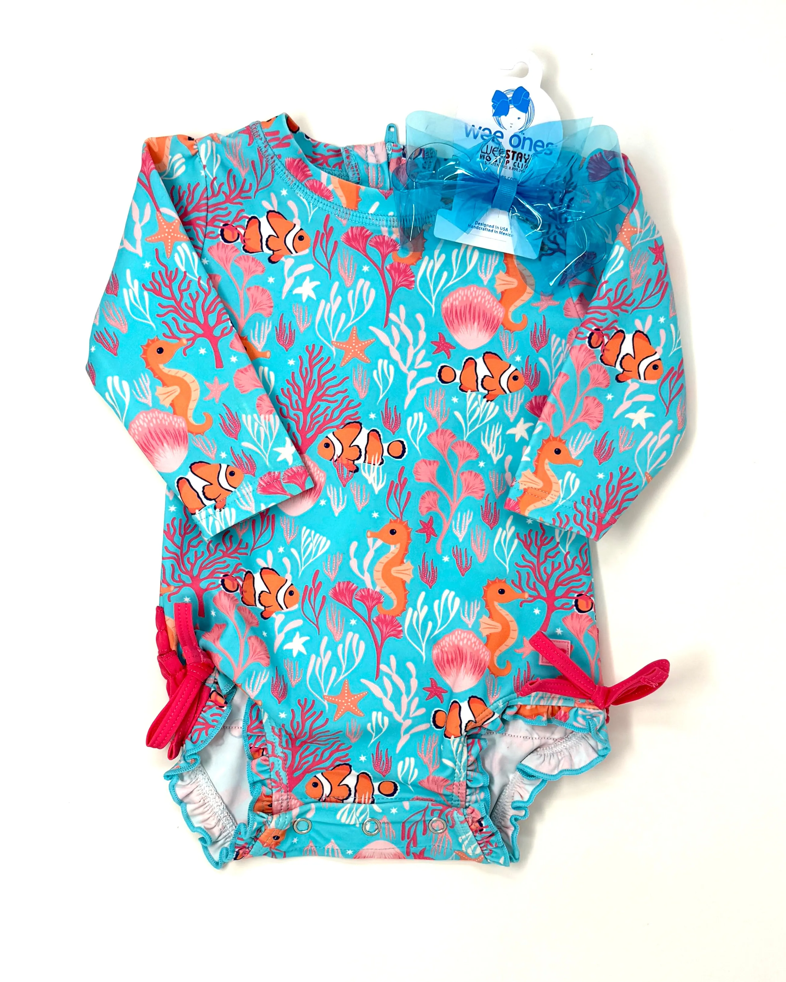Ocean Tides L/S One Piece Rash Guard