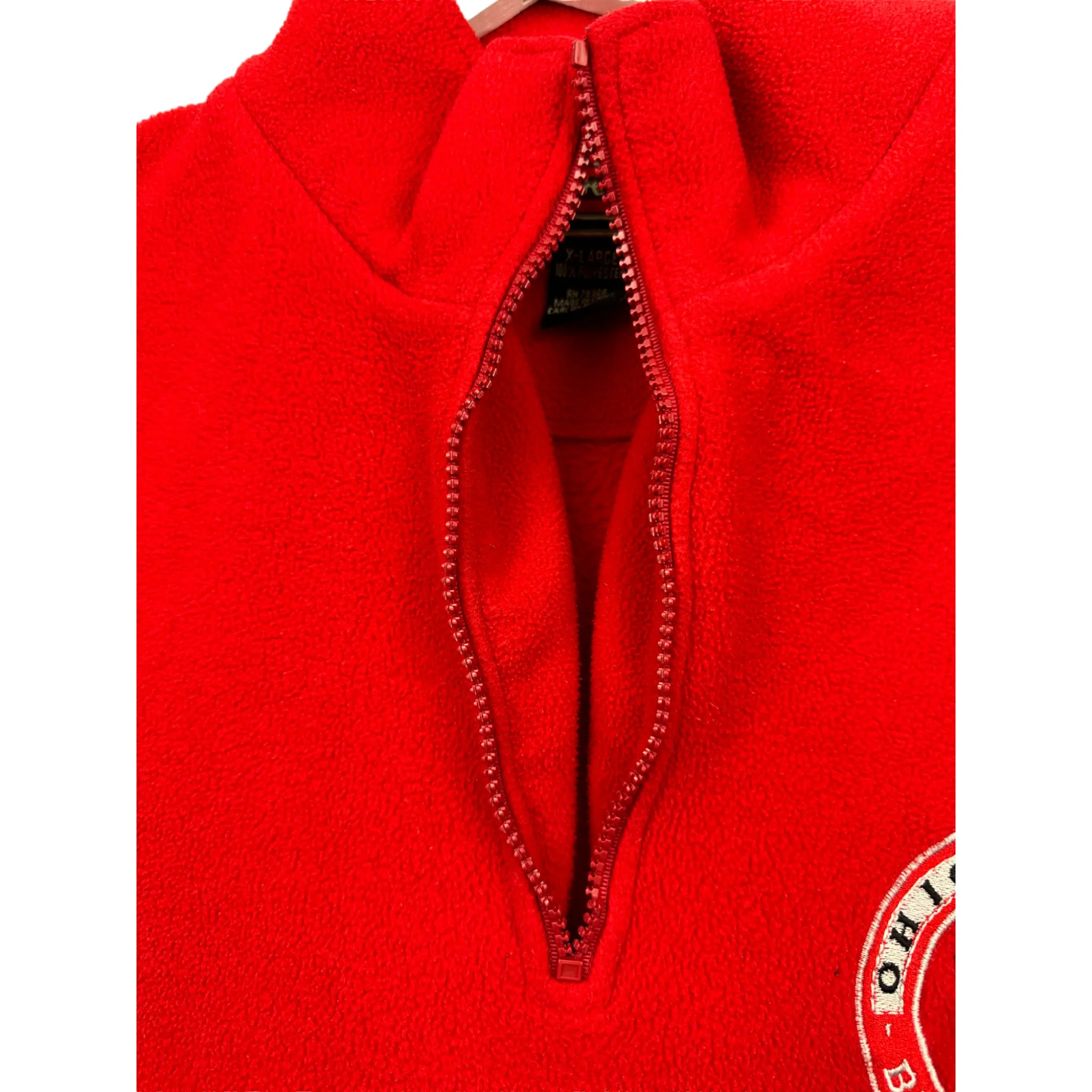 OHIO STATE BUCKEYES QUARTER ZIP FLEECE - (XL)