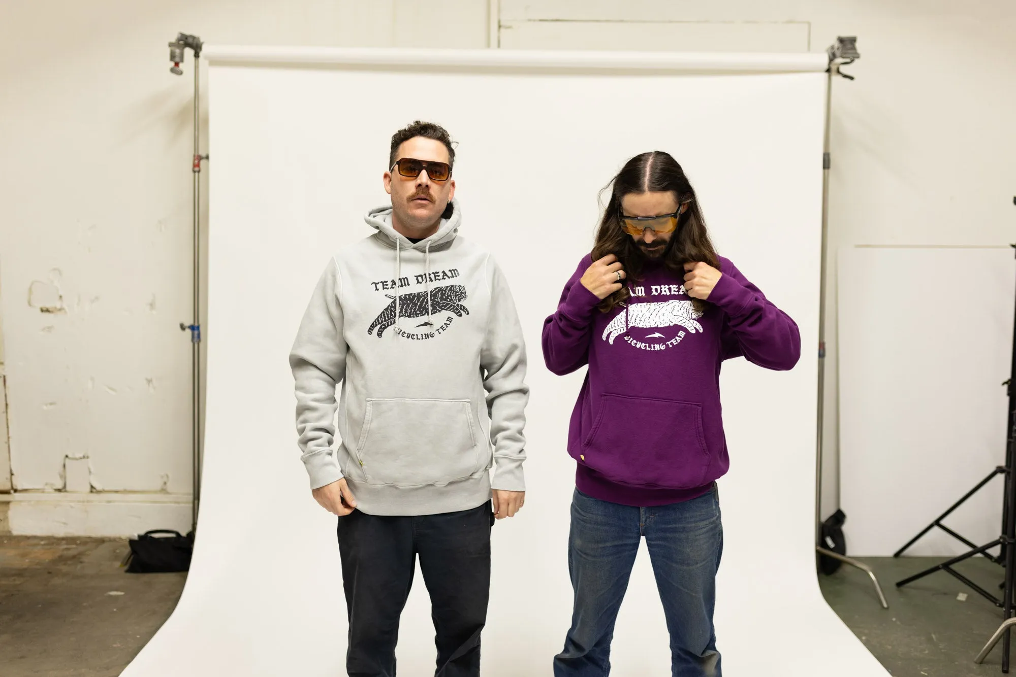 Old English Heavyweight Hoodie Grey