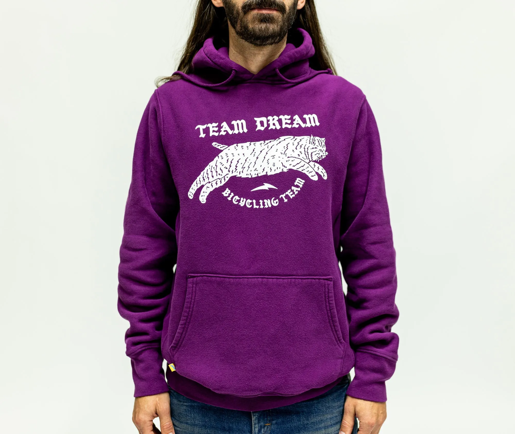 Old English Heavyweight Hoodie Purple