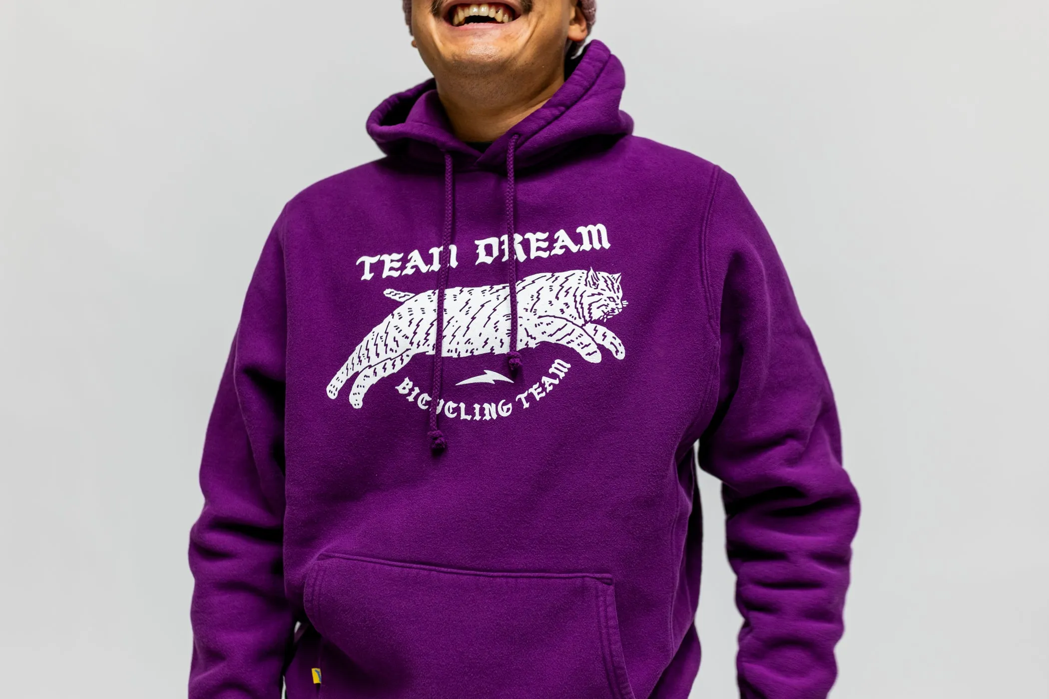 Old English Heavyweight Hoodie Purple