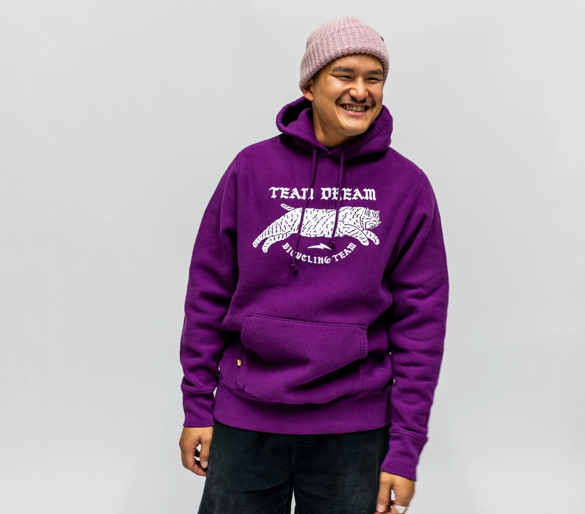 Old English Heavyweight Hoodie Purple