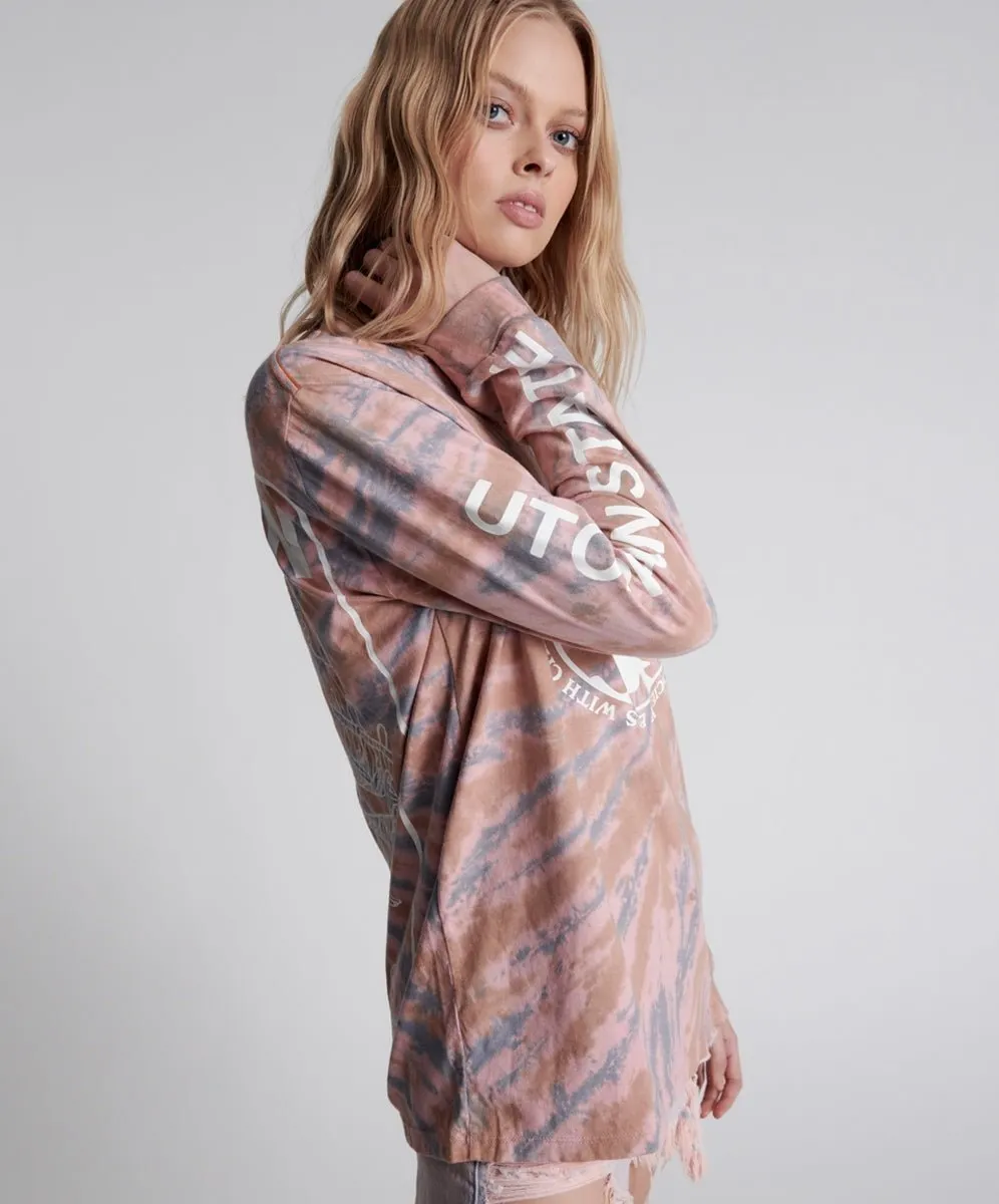 One Teaspoon Utopian Tie Dye Unisex Long Sleeved Tee