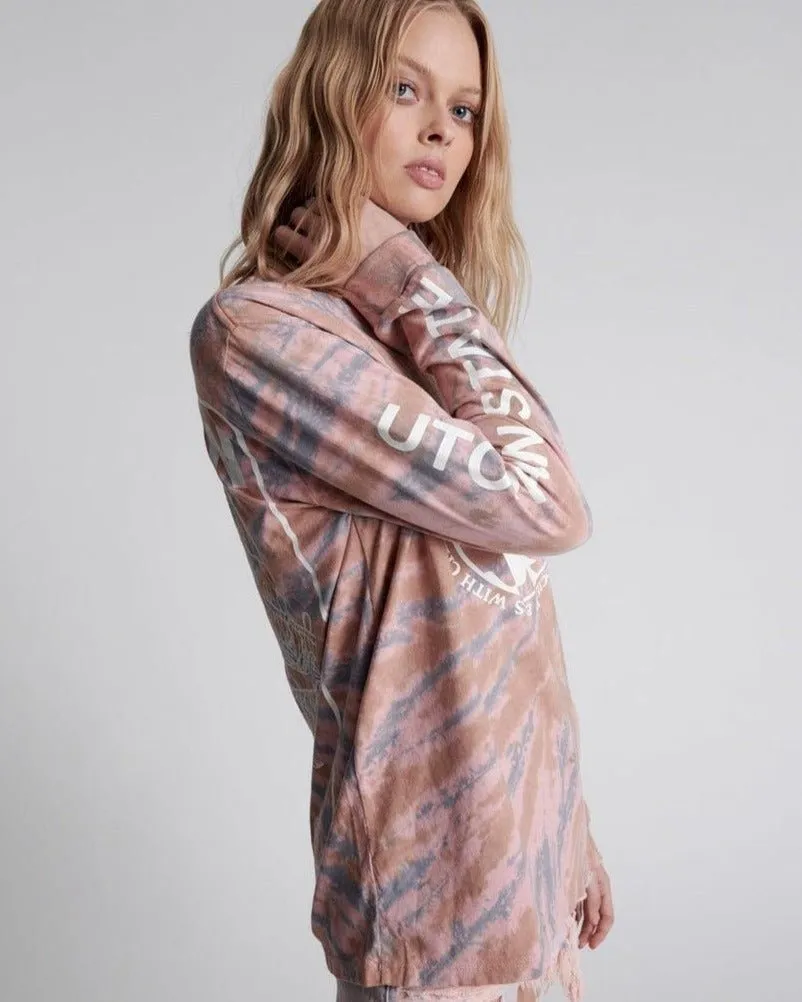 One Teaspoon Utopian Tie Dye Unisex Long Sleeved Tee