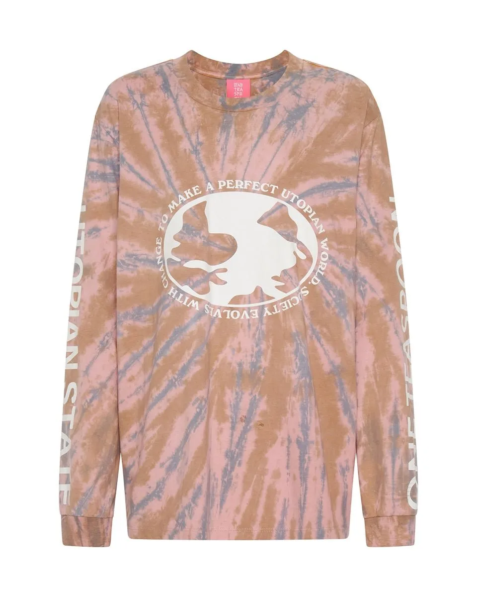 One Teaspoon Utopian Tie Dye Unisex Long Sleeved Tee