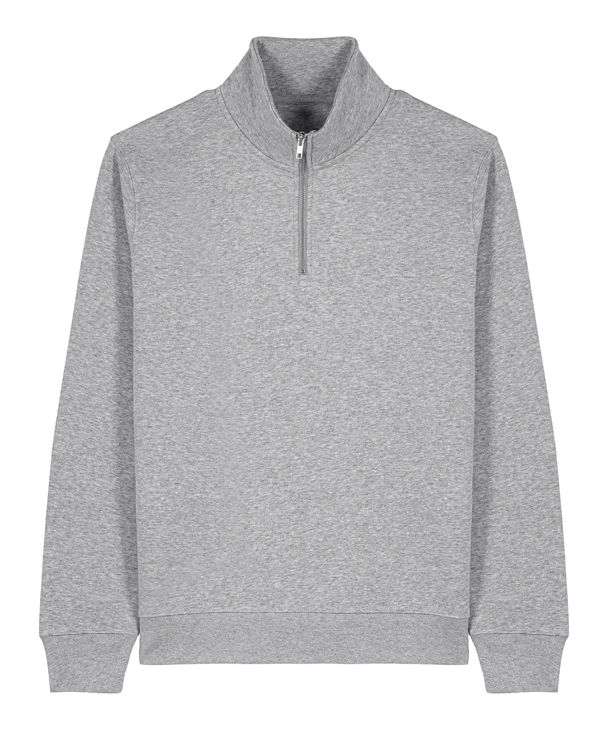 Organic Zip Neck Sweatshirt: Unisex