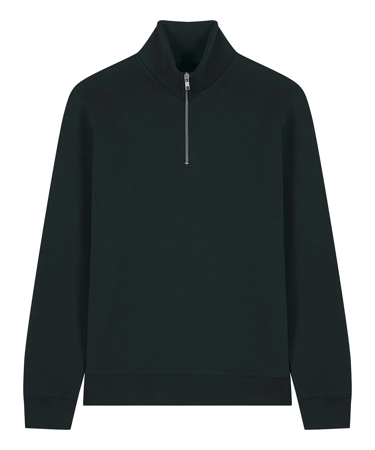 Organic Zip Neck Sweatshirt: Unisex