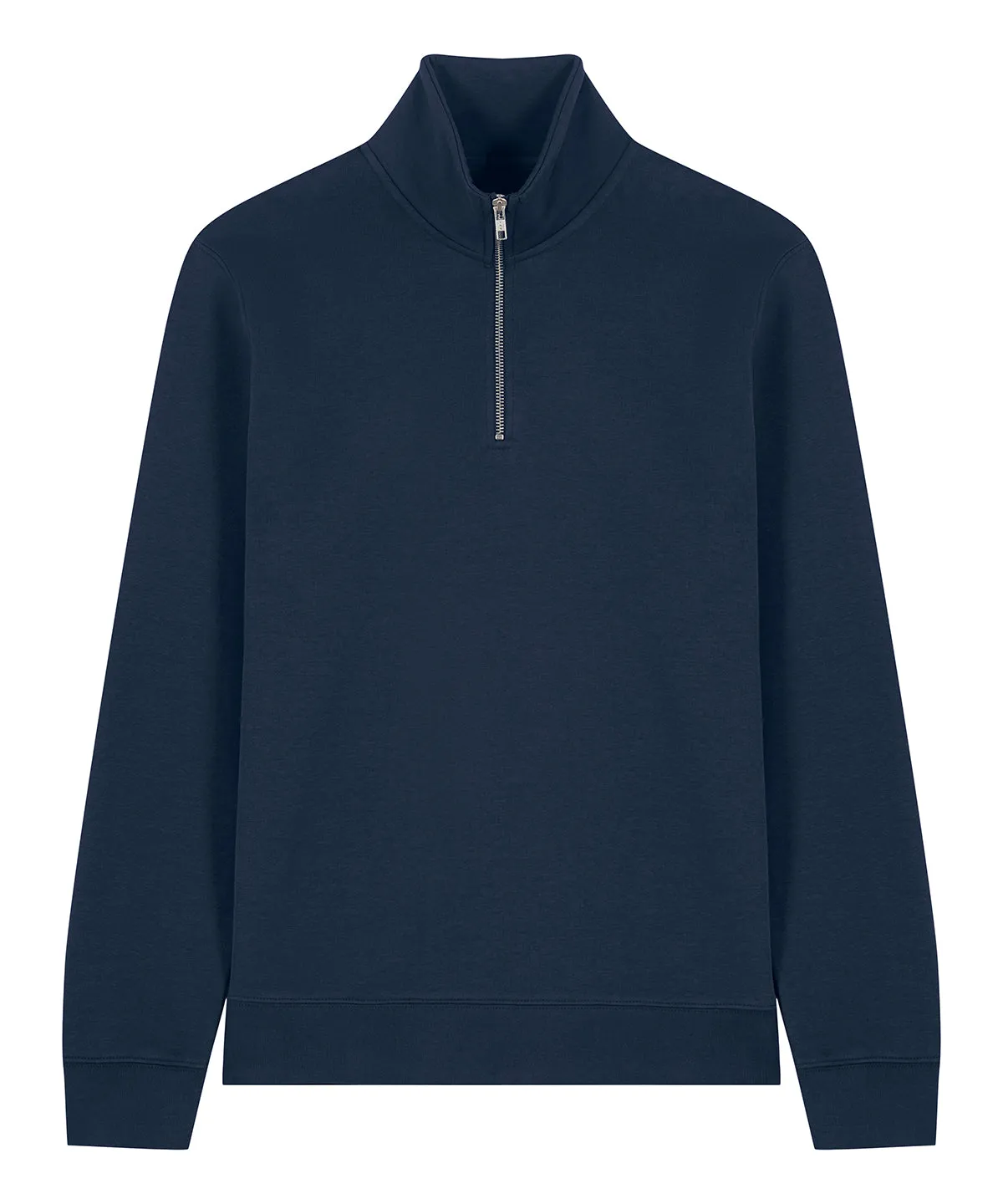 Organic Zip Neck Sweatshirt: Unisex