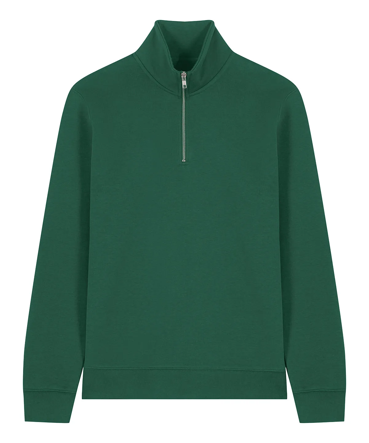 Organic Zip Neck Sweatshirt: Unisex