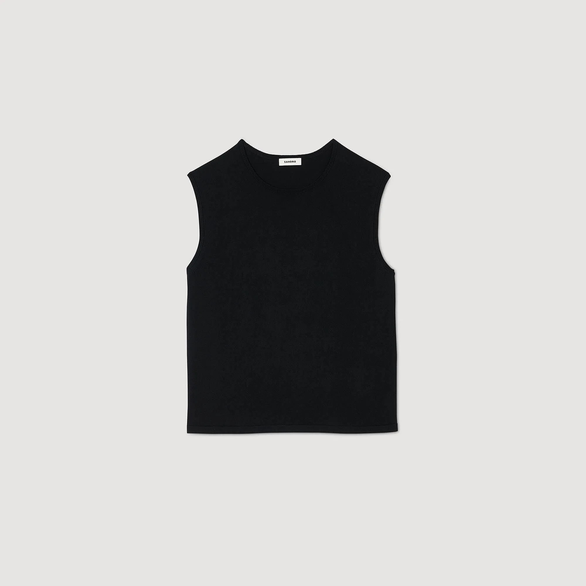 Pablo Tank Top Fine Knit Vest Top Black