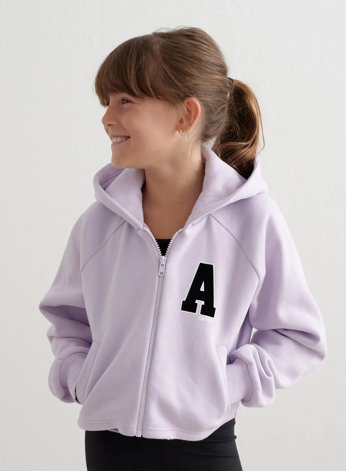 Pale Lavender Young Sweat Zip Hood