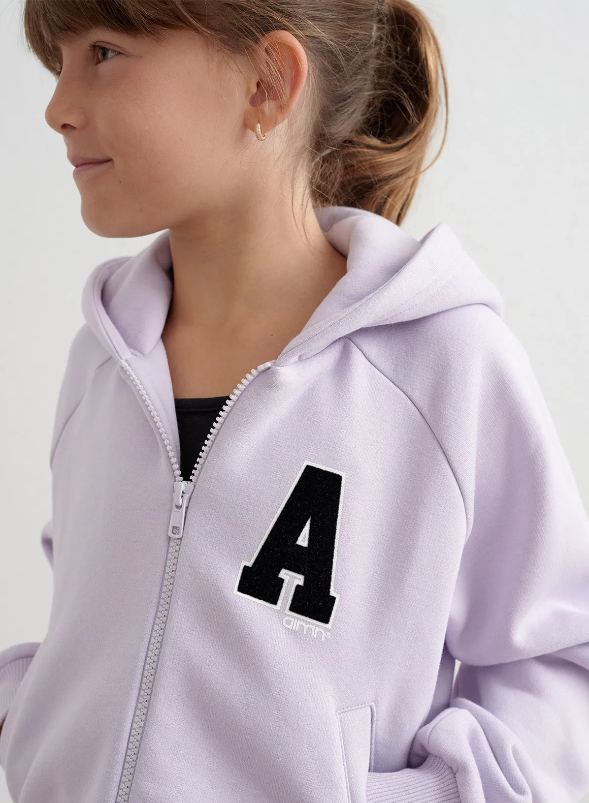 Pale Lavender Young Sweat Zip Hood