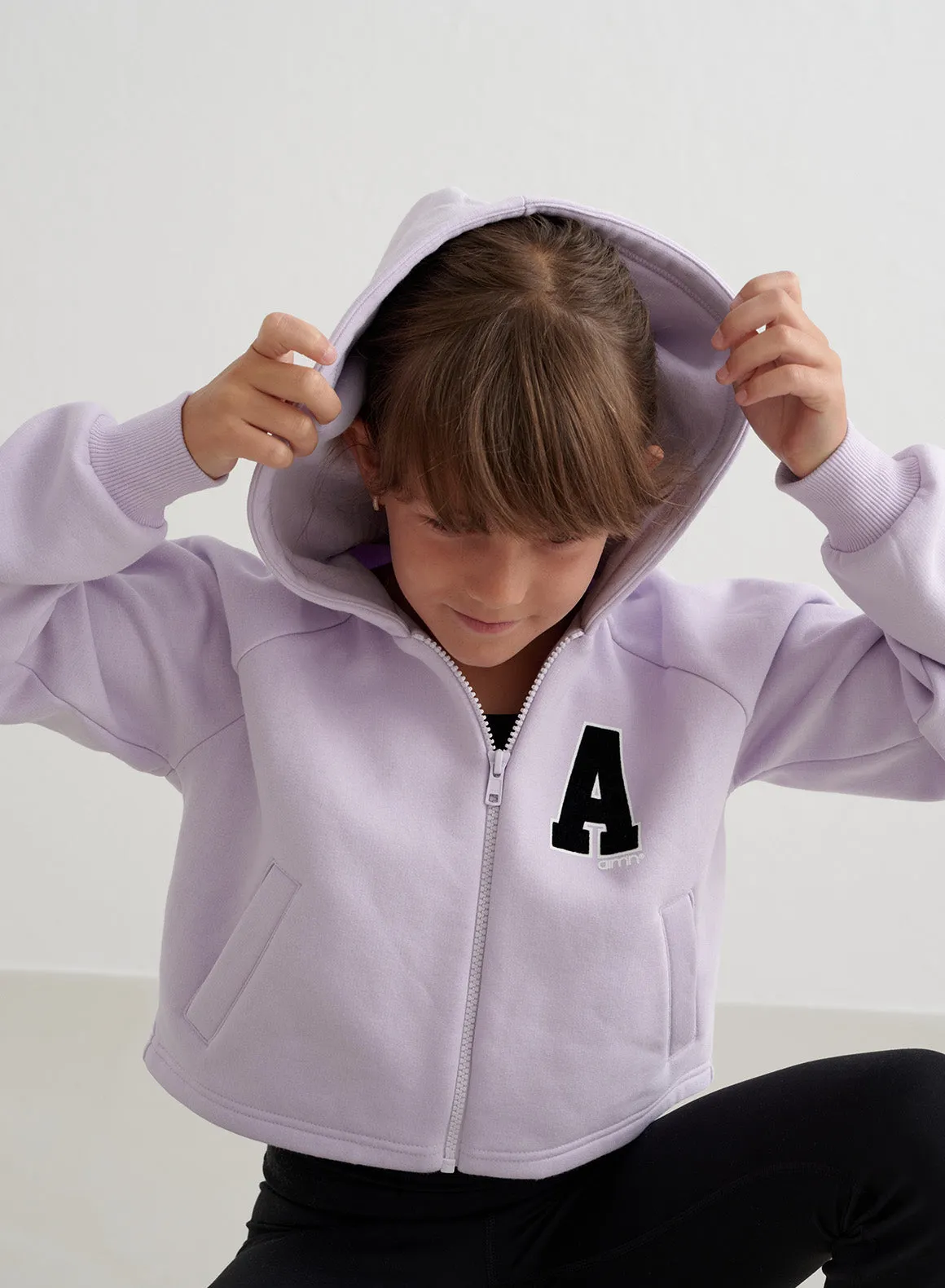 Pale Lavender Young Sweat Zip Hood