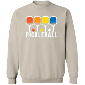 Pickleball Colors Crewneck Pullover Sweatshirt