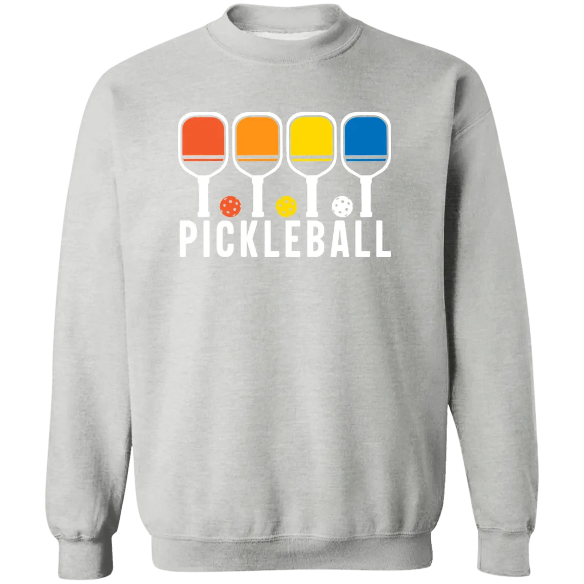 Pickleball Colors Crewneck Pullover Sweatshirt