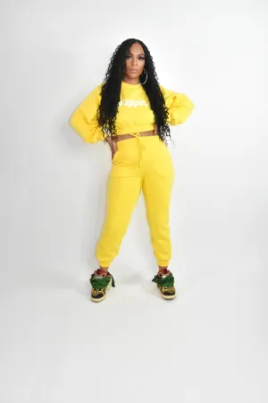 POPPIN PERIODT Yellow Jogger Set