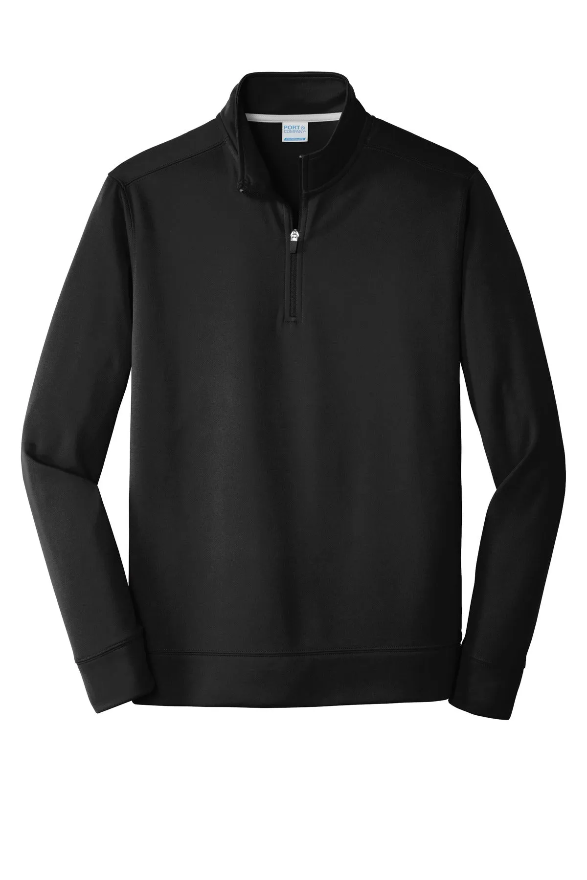 Port & CompanyPerformance Fleece 1/4-Zip Pullover Sweatshirt. PC590Q Jet Black