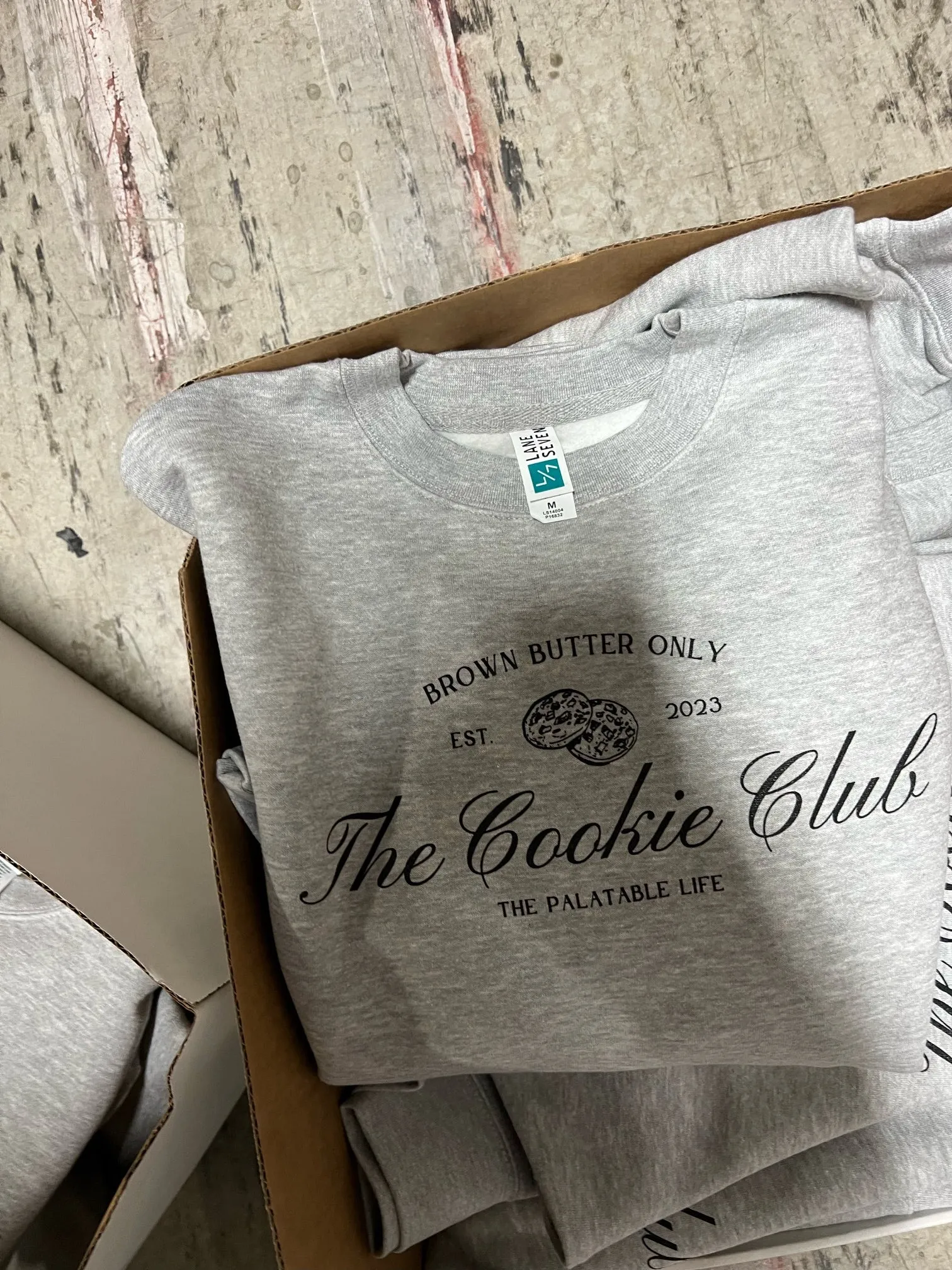 Printed Crewneck Sweatshirts (Grey) - Medium