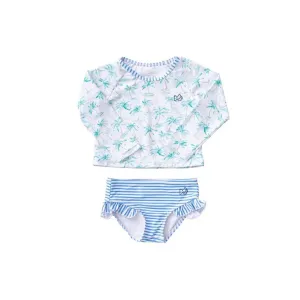 Prodoh L/S Rashguard Swimsuit in Palm Print