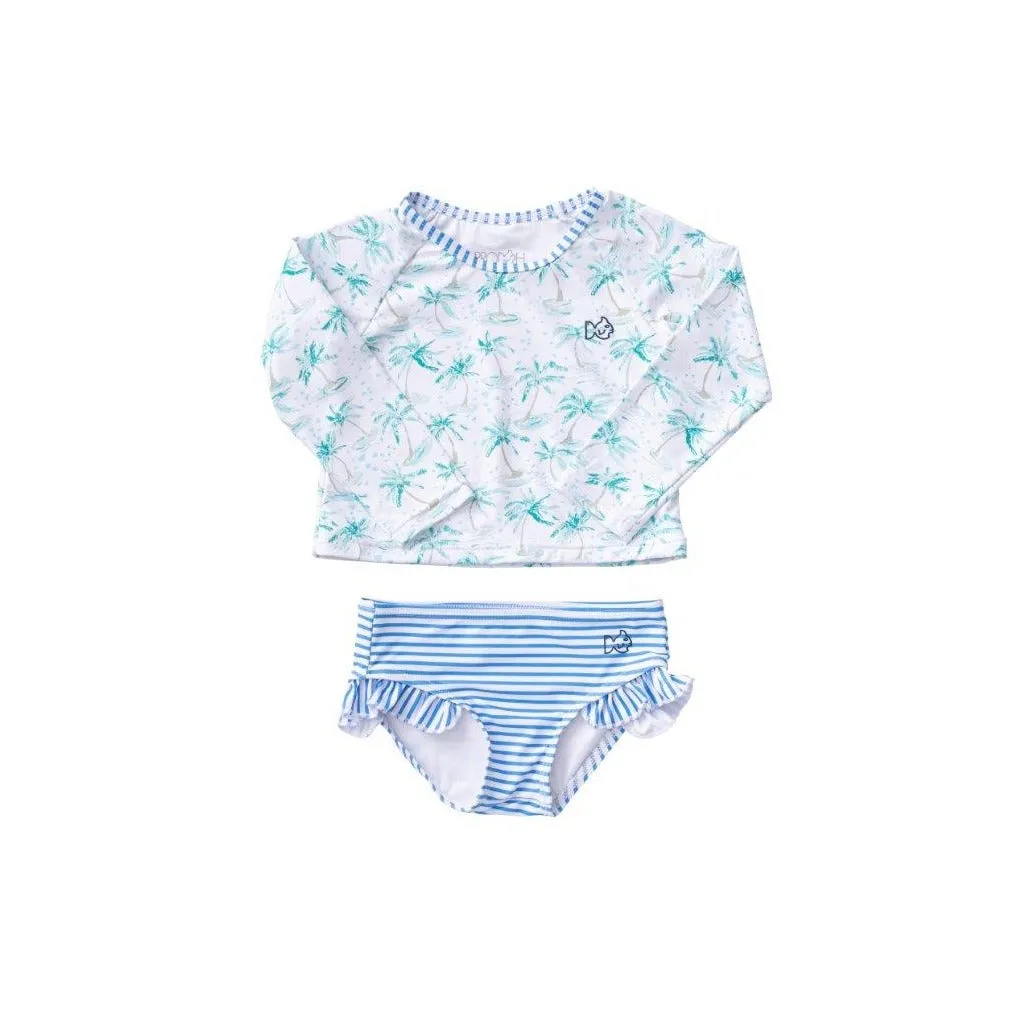 Prodoh L/S Rashguard Swimsuit in Palm Print