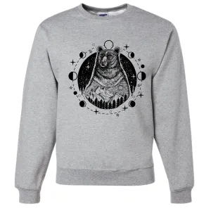 Psychic Moon Forest Grizzly Crewneck Sweatshirt