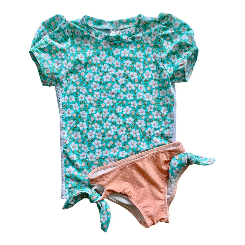 Puff Short Sleeve Rash Guard Set