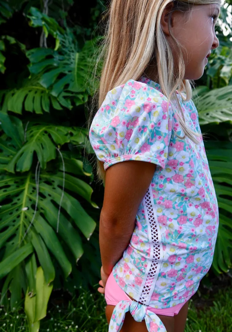 Puff Short Sleeve Rash Guard Set