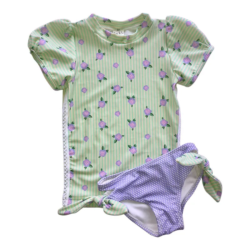 Puff Short Sleeve Rash Guard Set