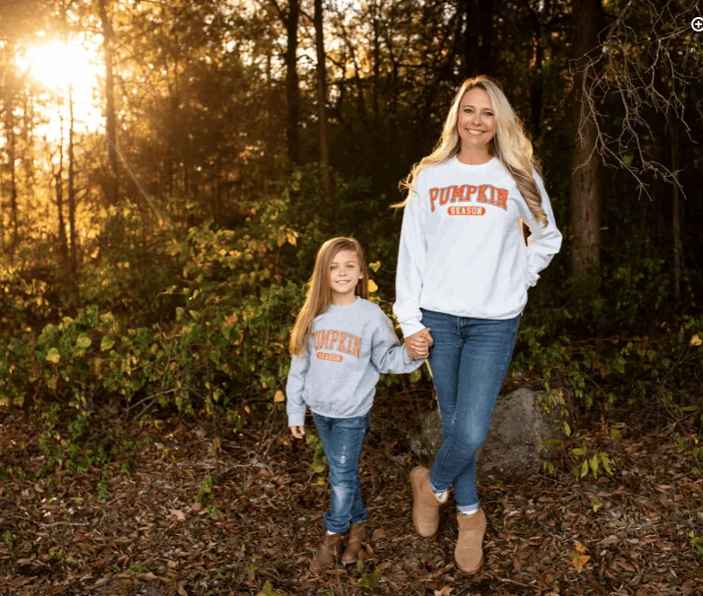 Pumpkin Season Mommy & Me Shirt Set