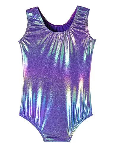 QoozZ One-piece Sparkle Pink Dancing Gymnastics Athletic Leotard for Little Girl