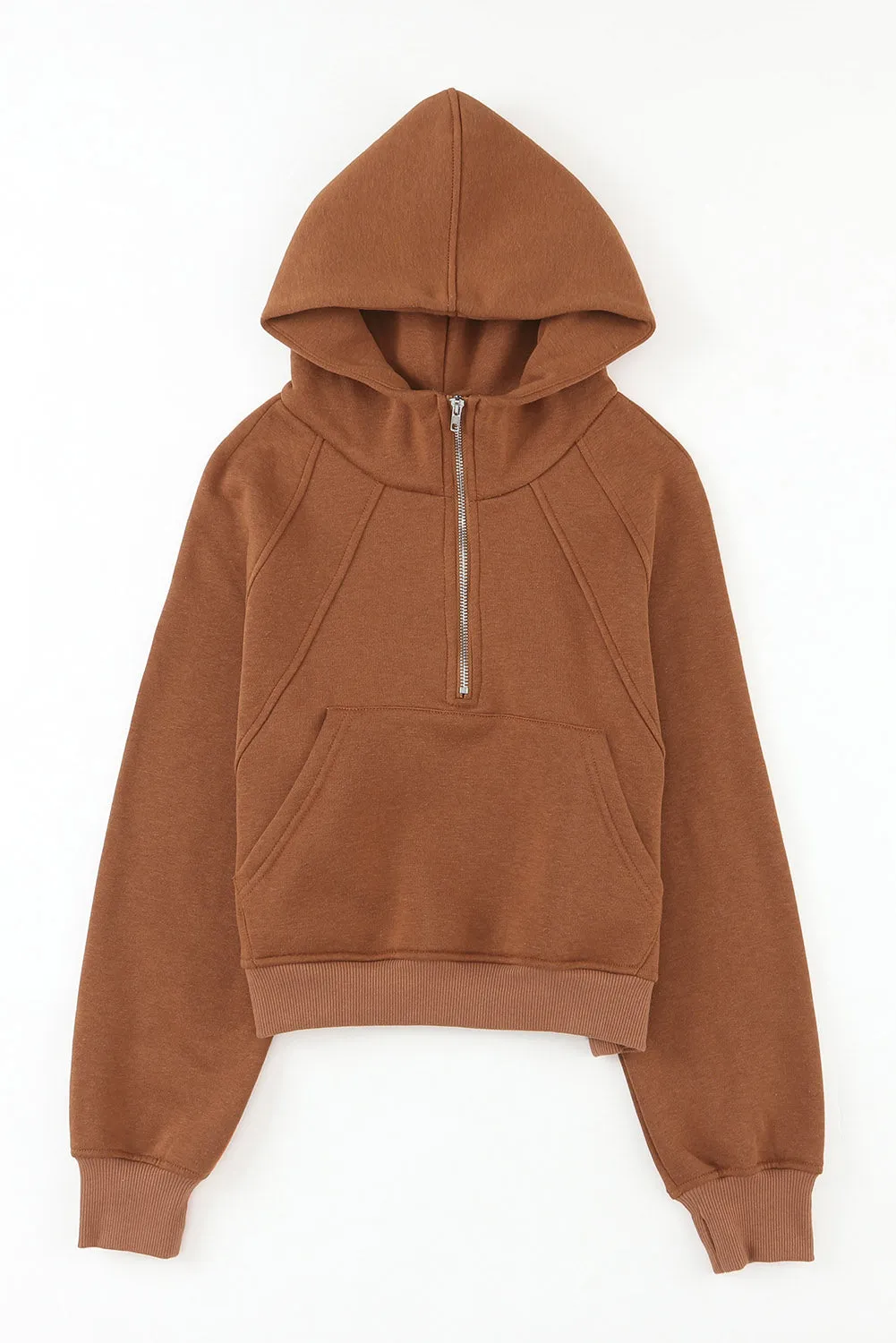 Quarter Zip Kangaroo Hoodie