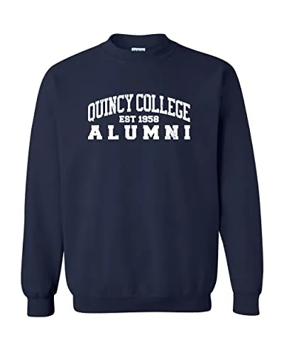 Quincy College Arched Alumni Crewneck Sweartshirt