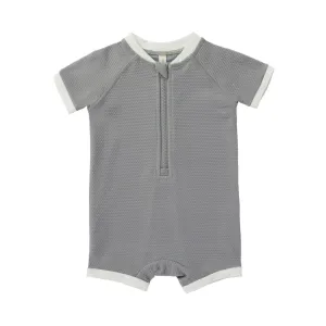 Quincy Mae Zip Rashguard - Lagoon