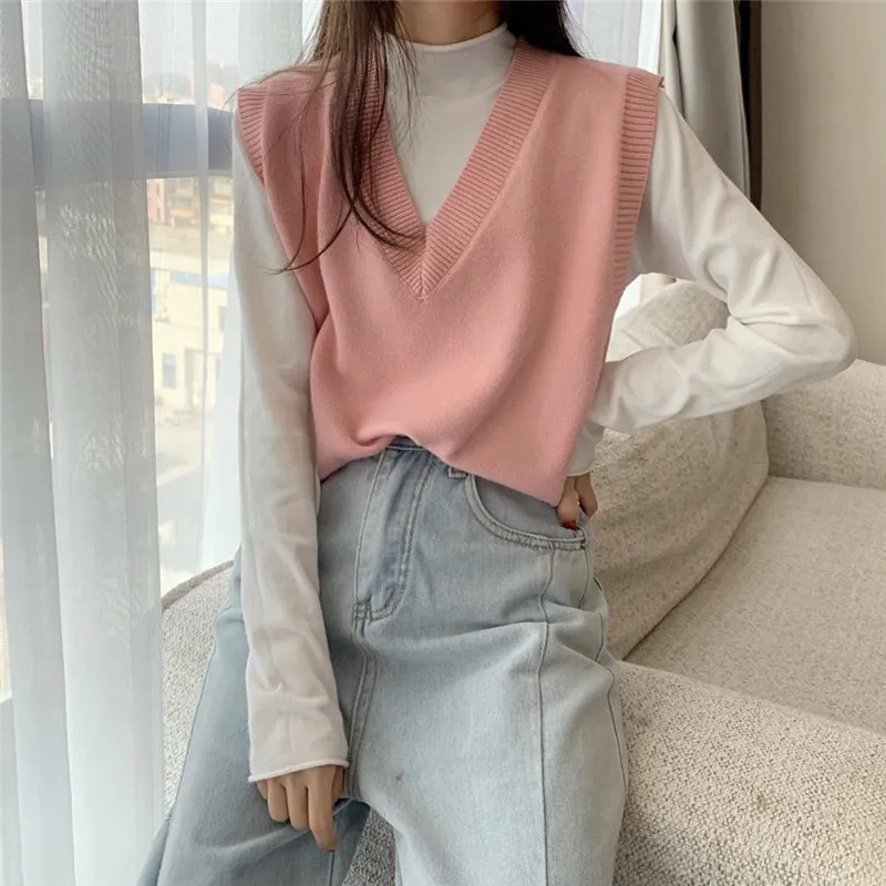 "6 COLORS "VEST   KNITTED SHIRT" TWO-PIECE SUIT N092306