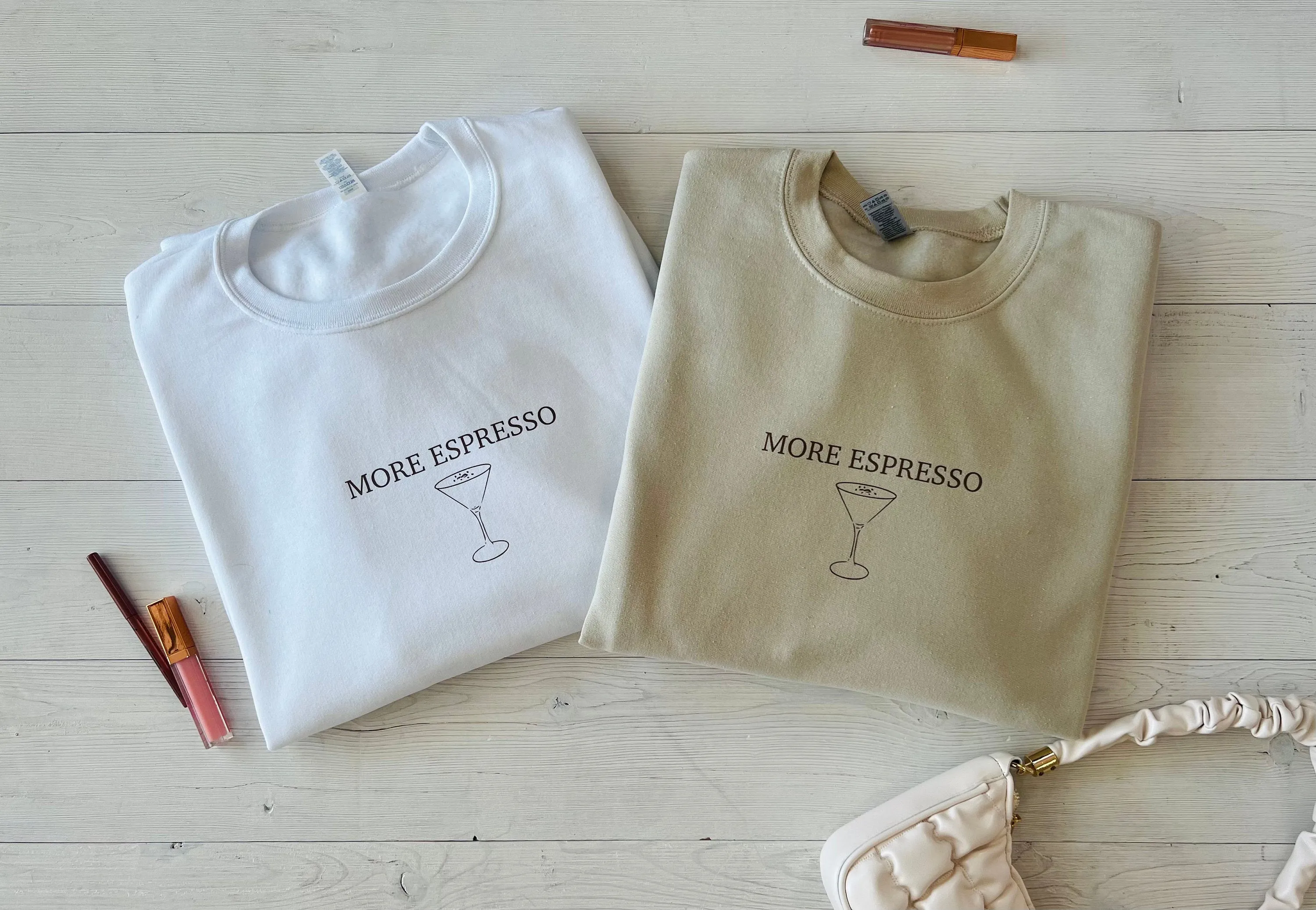 "More Espresso" Martini Crewneck Sweatshirts