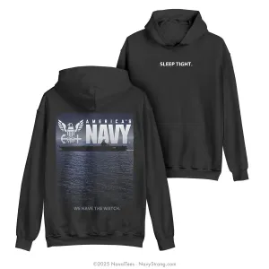 "Sleep Tight" Hooded Sweatshirt | Black