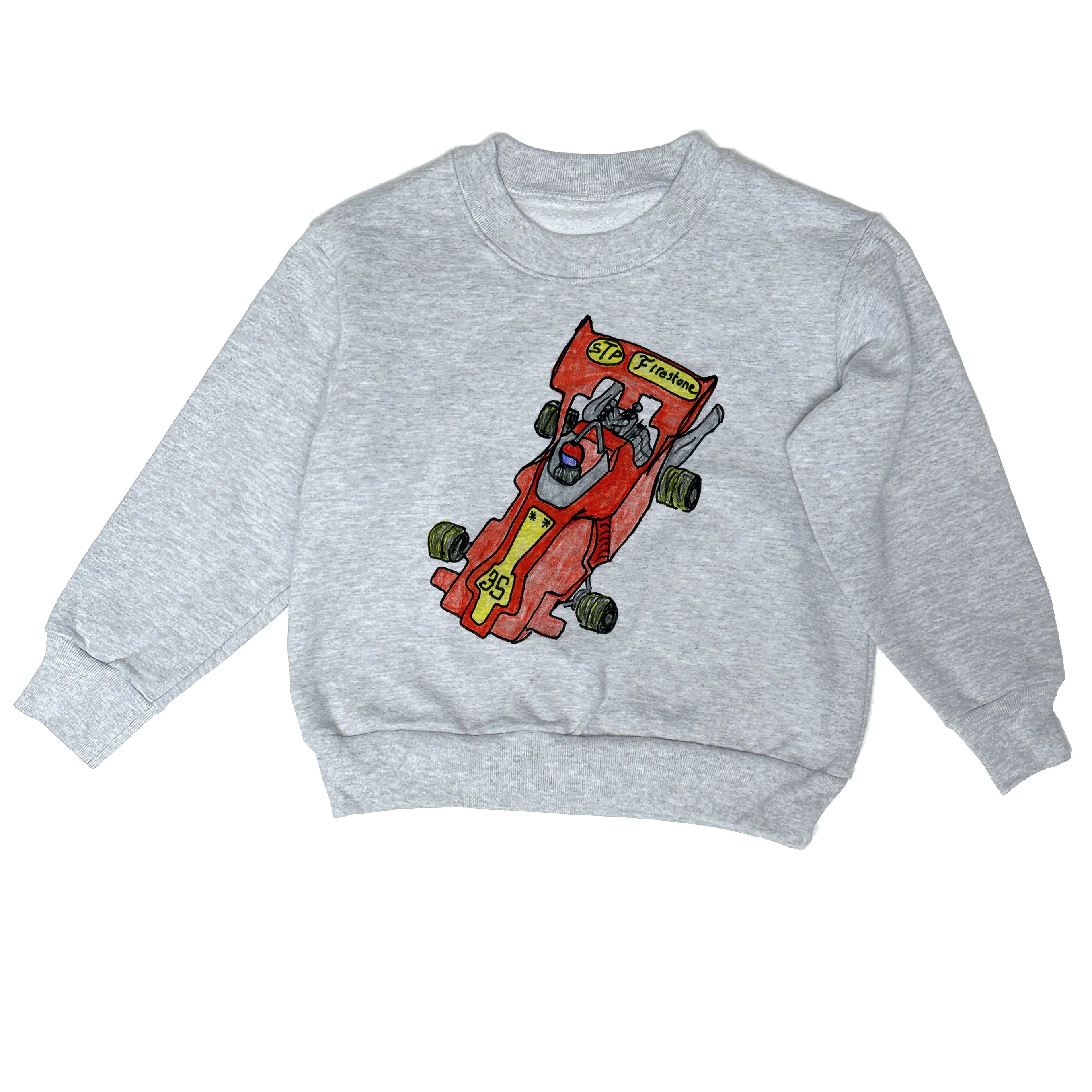Race Car - Heavy Fleece sweatshirt grey