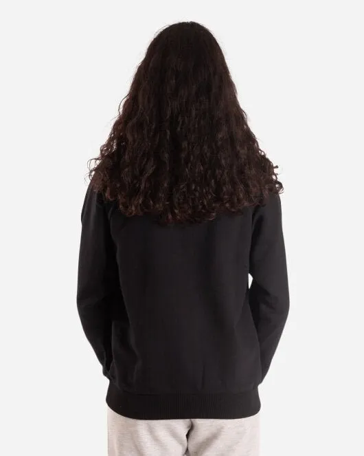 Raglan Crewneck - Black/Black